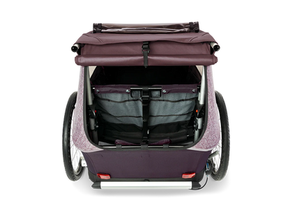 Croozer Kid Vaaya 2 Fahrradanhänger - Premium Zweisitzer Blossom Red