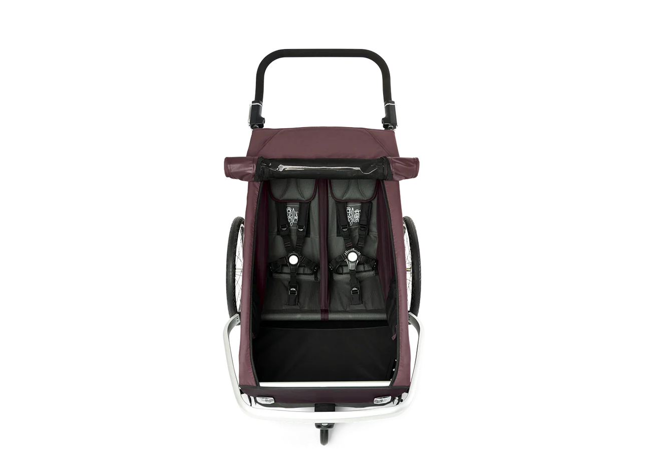 Croozer Kid Vaaya 2 Fahrradanhänger - Premium Zweisitzer Blossom Red