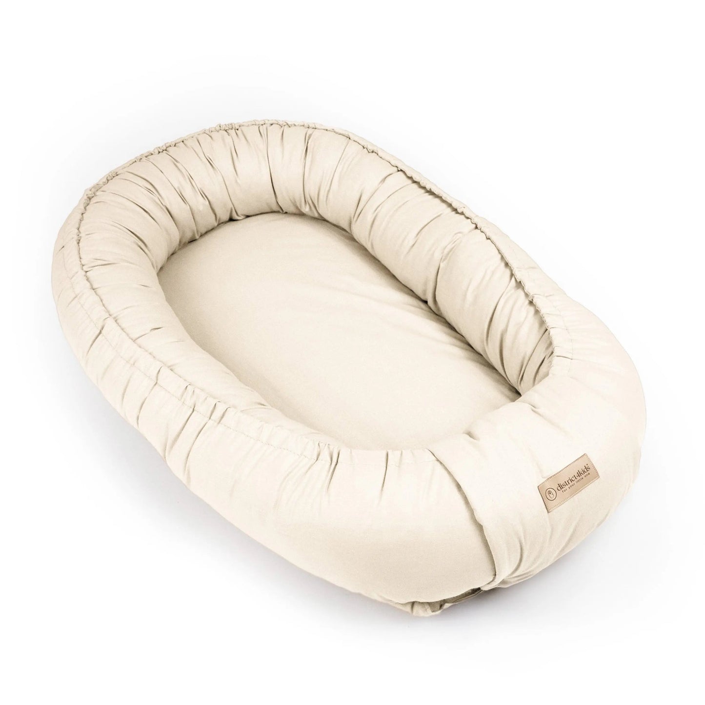 Babynest Baumwolle Beige - Mitwachsender Baby-Kokon aus weicher Baumwolle