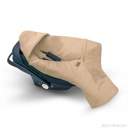 Einschlagdecke Musselin Babyschale - 2.5 TOG Ganzjahres-Decke für Maxi-Cosi, Cybex & Co.
