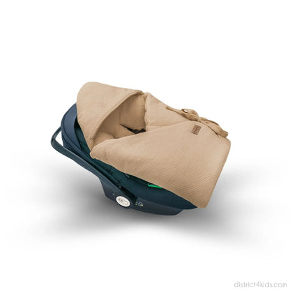 Einschlagdecke Musselin Babyschale - 2.5 TOG Ganzjahres-Decke für Maxi-Cosi, Cybex & Co.