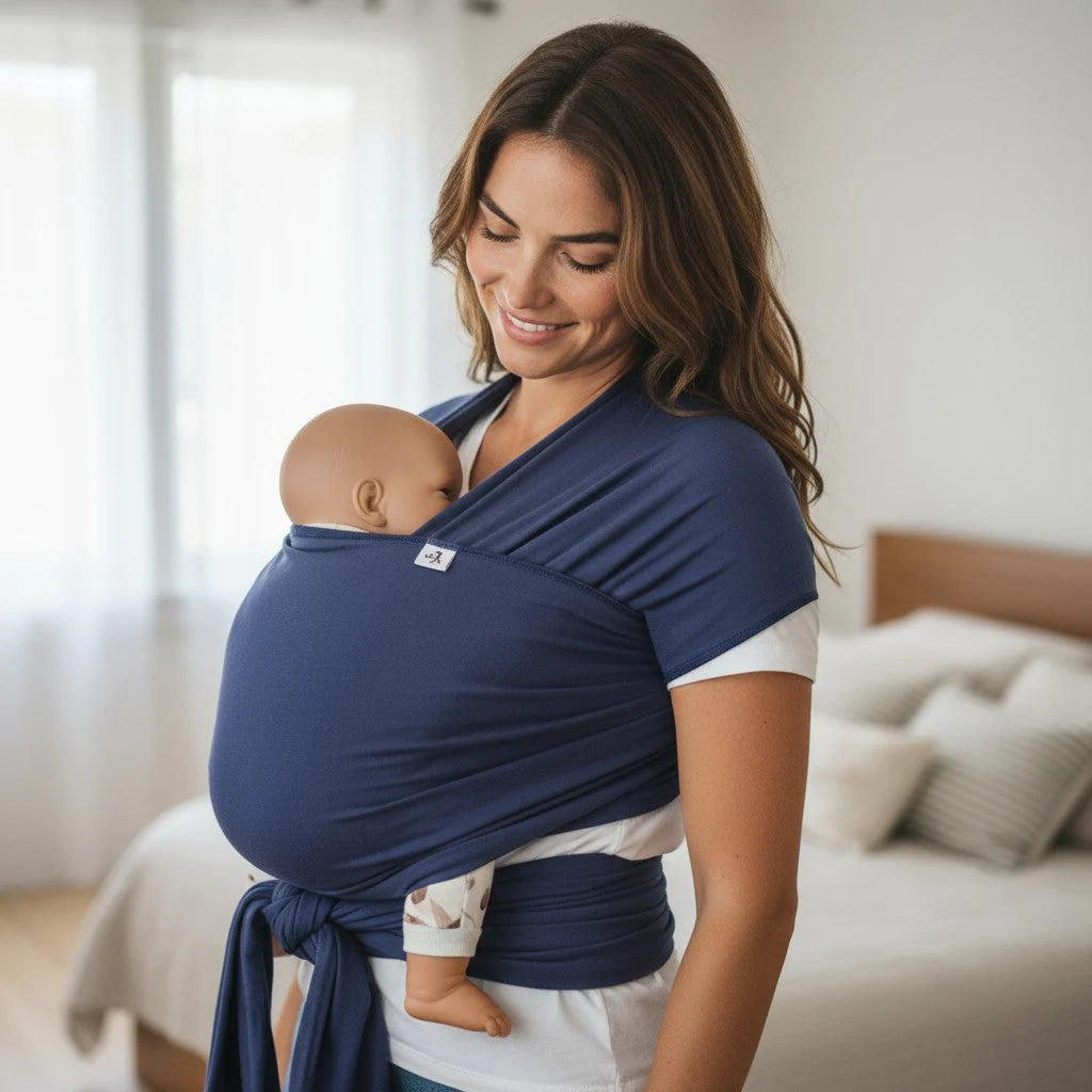 Hänschenklein Bambus-Tragetuch - Elastisches Baby-Tragetuch ab Geburt