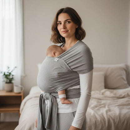 Hänschenklein Bambus-Tragetuch - Elastisches Baby-Tragetuch ab Geburt