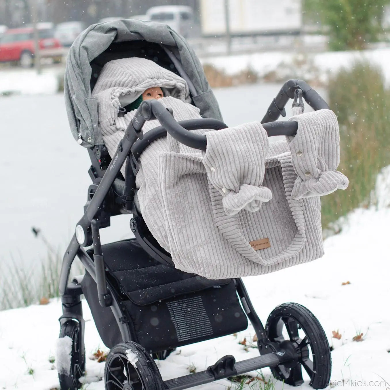 Winterfußsack Cord - Warm gefütterter Kinderwagen-Fußsack (3.5 TOG)