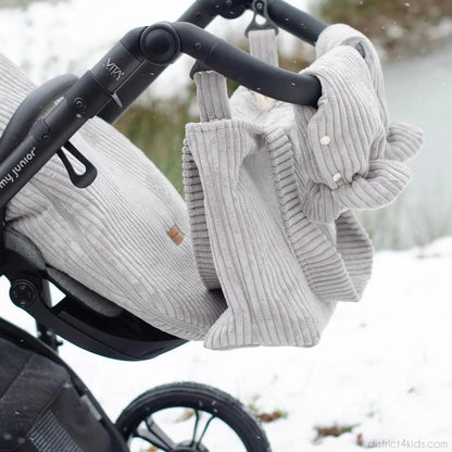 Winterfußsack Cord - Warm gefütterter Kinderwagen-Fußsack (3.5 TOG)