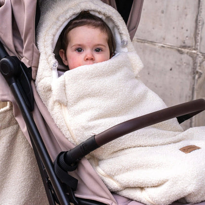 Winterfußsack Bouclé - Kuscheliger 3.5 TOG Fußsack aus recyceltem rPET