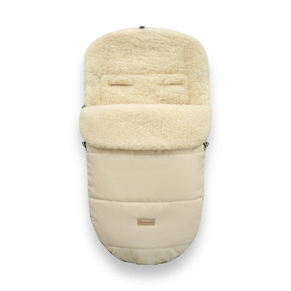 Winterfußsack Merino - Wasserdichter Baby-Fußsack mit Schafwollfutter für Kinderwagen & Schlitten