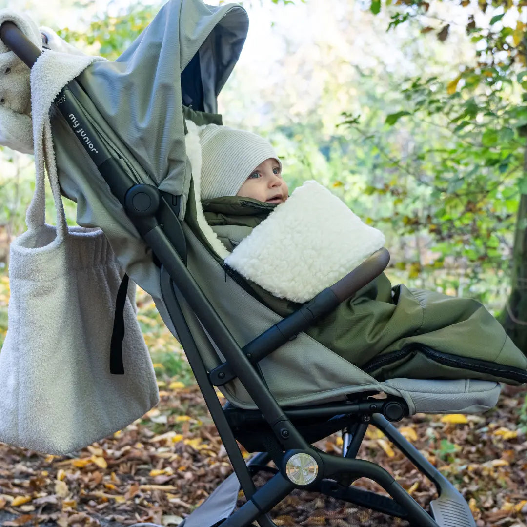 Winterfußsack Merino - Wasserdichter Baby-Fußsack mit Schafwollfutter für Kinderwagen & Schlitten