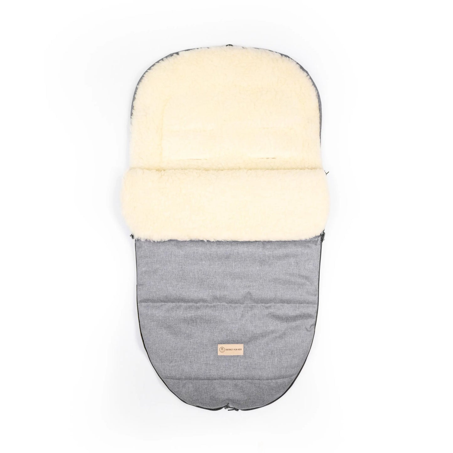 Winterfußsack Merino - Wasserdichter Baby-Fußsack mit Schafwollfutter für Kinderwagen & Schlitten