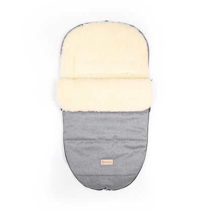 Winterfußsack Merino - Wasserdichter Baby-Fußsack mit Schafwollfutter für Kinderwagen & Schlitten