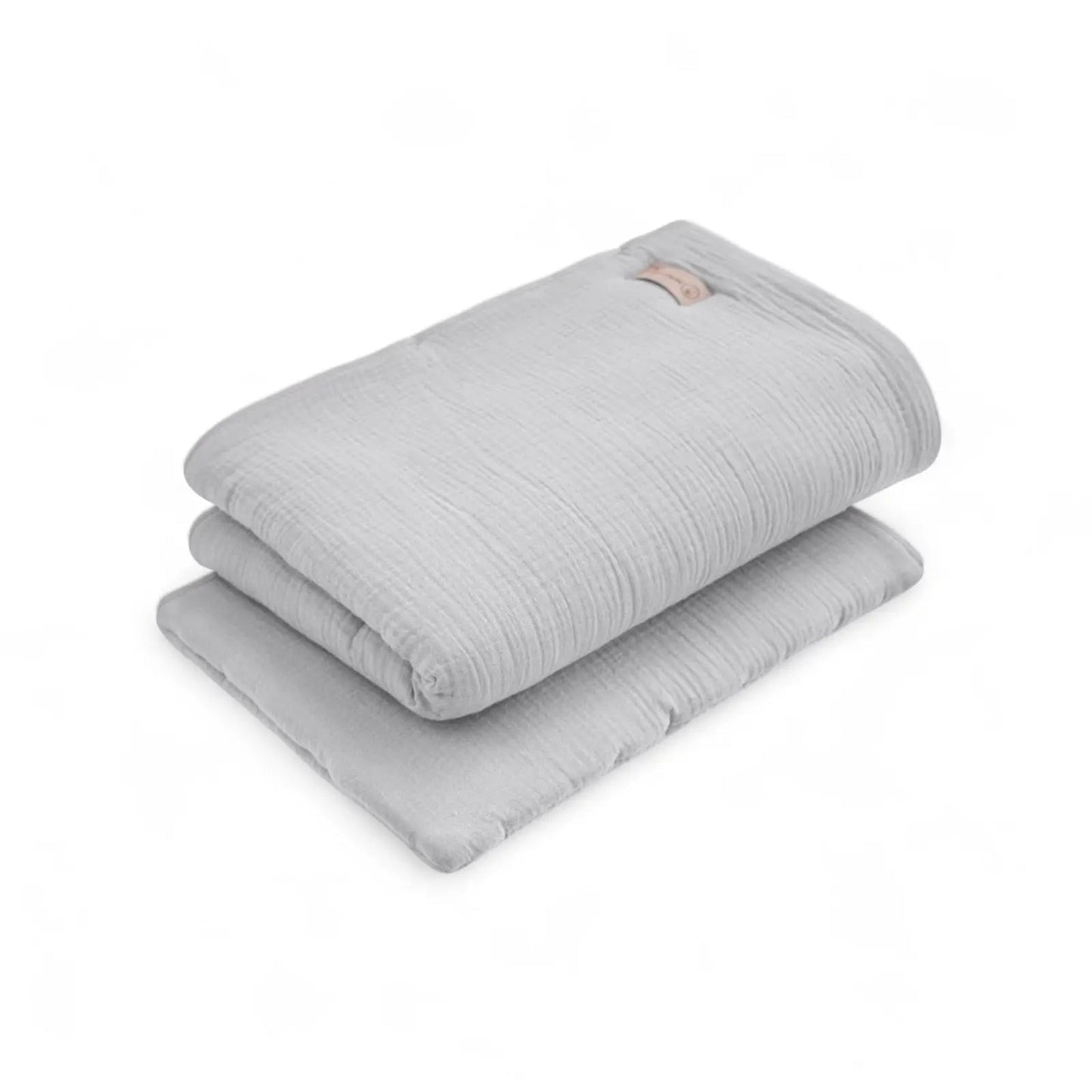 Kinderbettwäsche Musselin einfarbig - 2.5 TOG Bettwäsche-Set mit Kissen & Decke