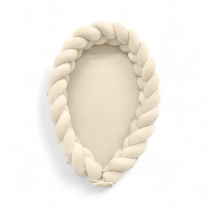 Babynest & Bettschlange 2in1 Velours - Mitwachsendes Kuschelnest & Bettumrandung