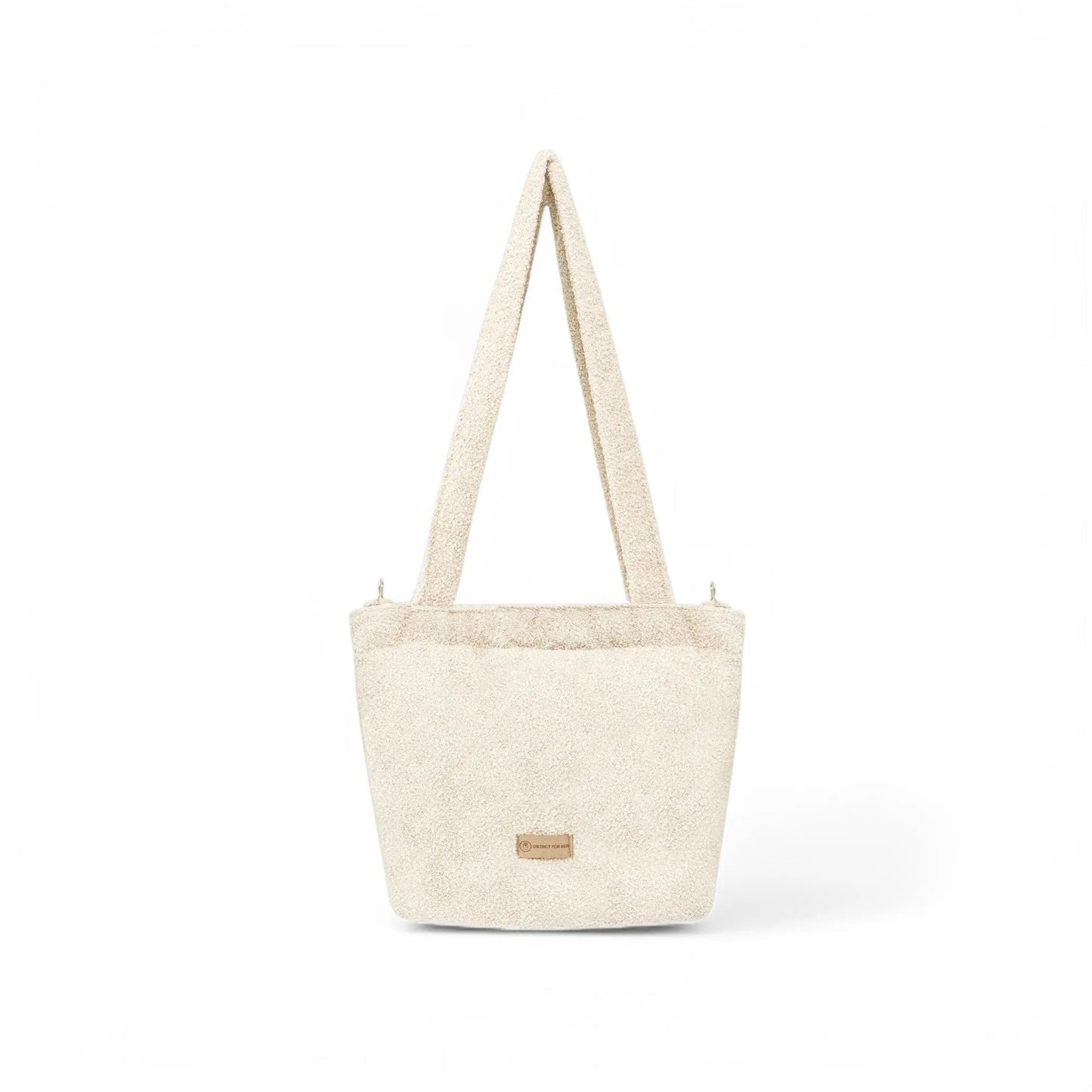 Wickeltasche Bouclé - Geräumige Kinderwagentasche aus weichem Teddystoff