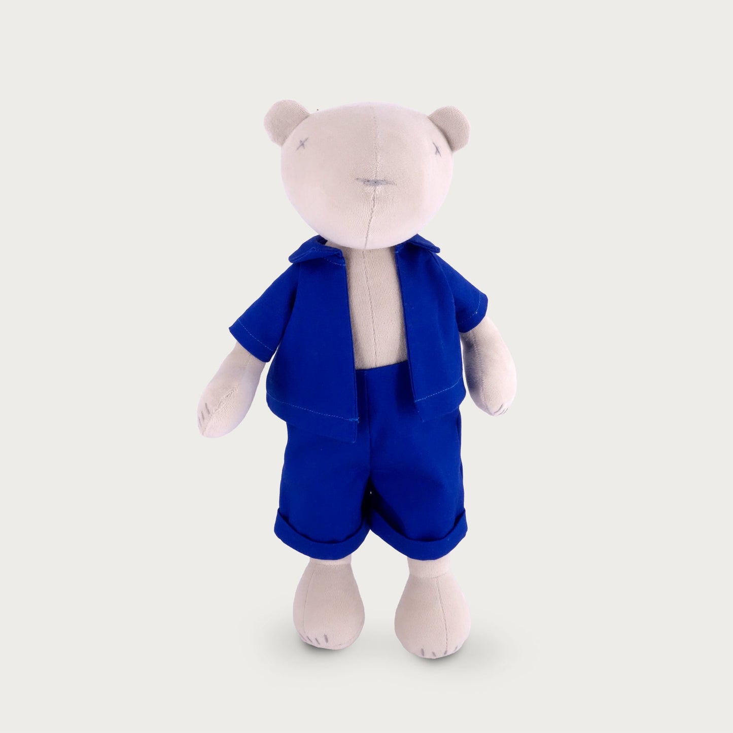 Kuscheltier Bär Jermaine - 42cm Premium Teddybär aus Bio-Baumwolle (Made in France)