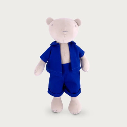 Kuscheltier Bär Jermaine - 42cm Premium Teddybär aus Bio-Baumwolle (Made in France)