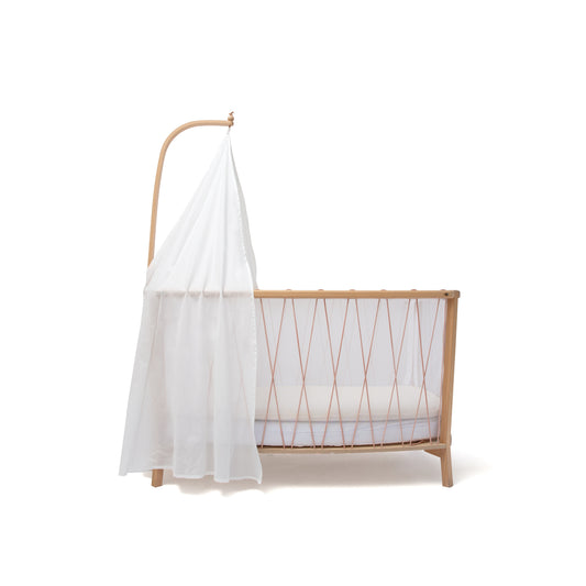 KIMI Betthimmel CANOPY – Weißer Bio-Baumwollvoile