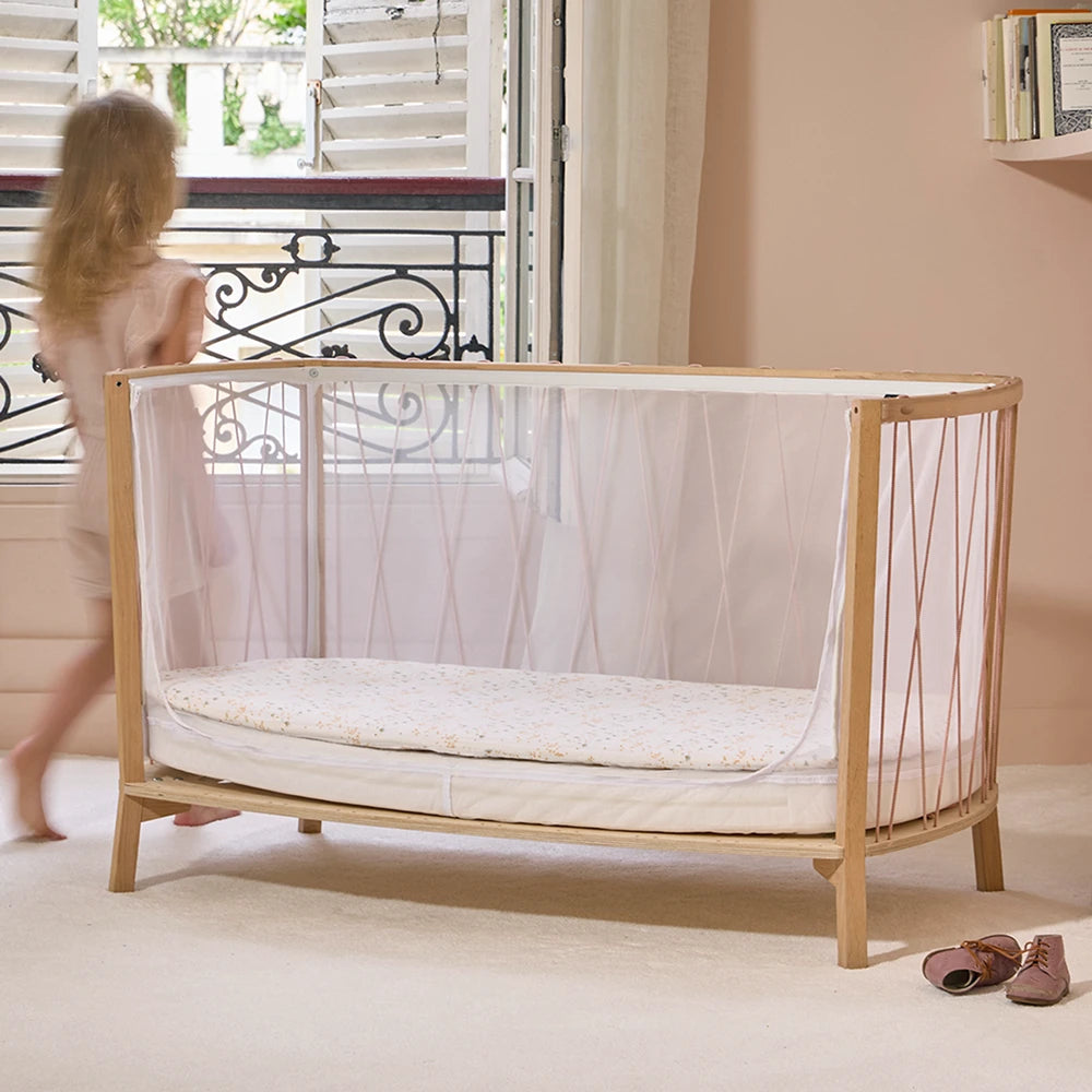 KIMI Babybett 120x60 cm – Mitwachsendes Designbett ohne Gitterstäbe