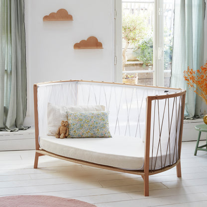 KIMI Babybett 120x60 cm – Mitwachsendes Designbett ohne Gitterstäbe