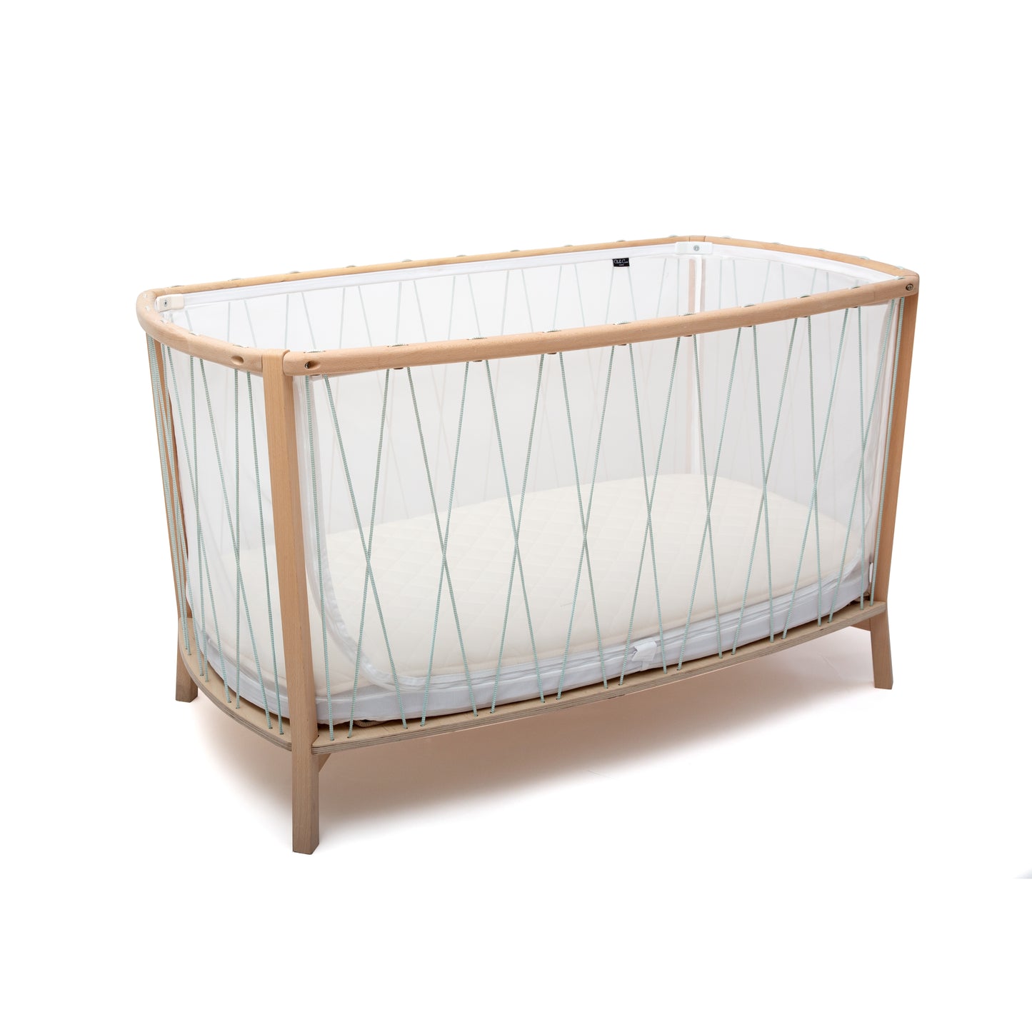 KIMI Babybett 120x60 cm – Mitwachsendes Designbett ohne Gitterstäbe