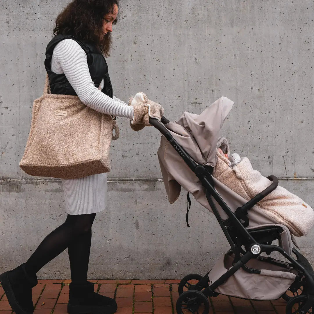 Winterfußsack Bouclé - Kuscheliger 3.5 TOG Fußsack aus recyceltem rPET
