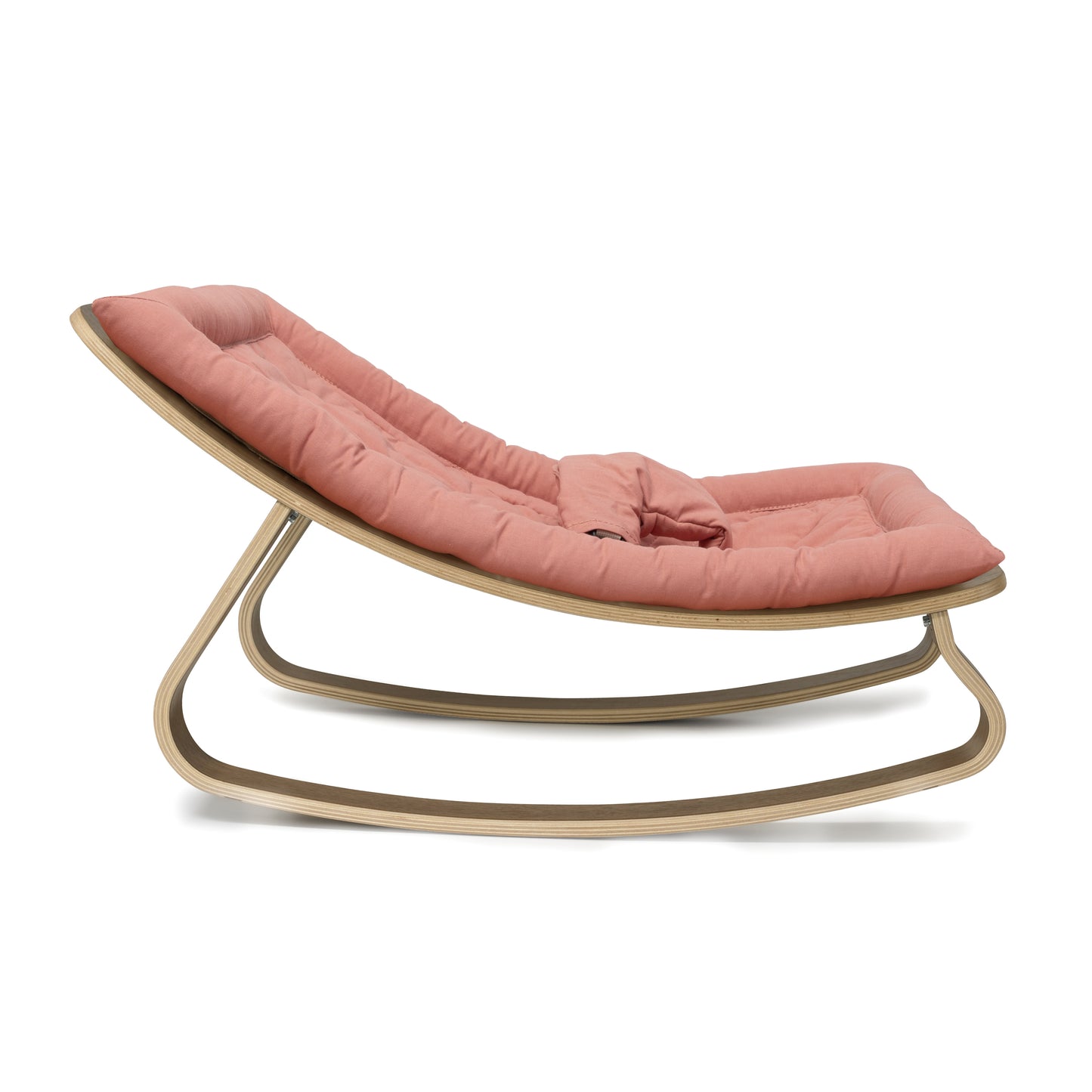 LEVO Design-Babywippe – Wippe aus Echtholz (Bio-Baumwolle)