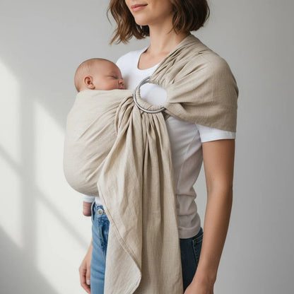 Hänschenklein Leinen-Ringsling - Schnelle Babytrage aus 100 % Leinen