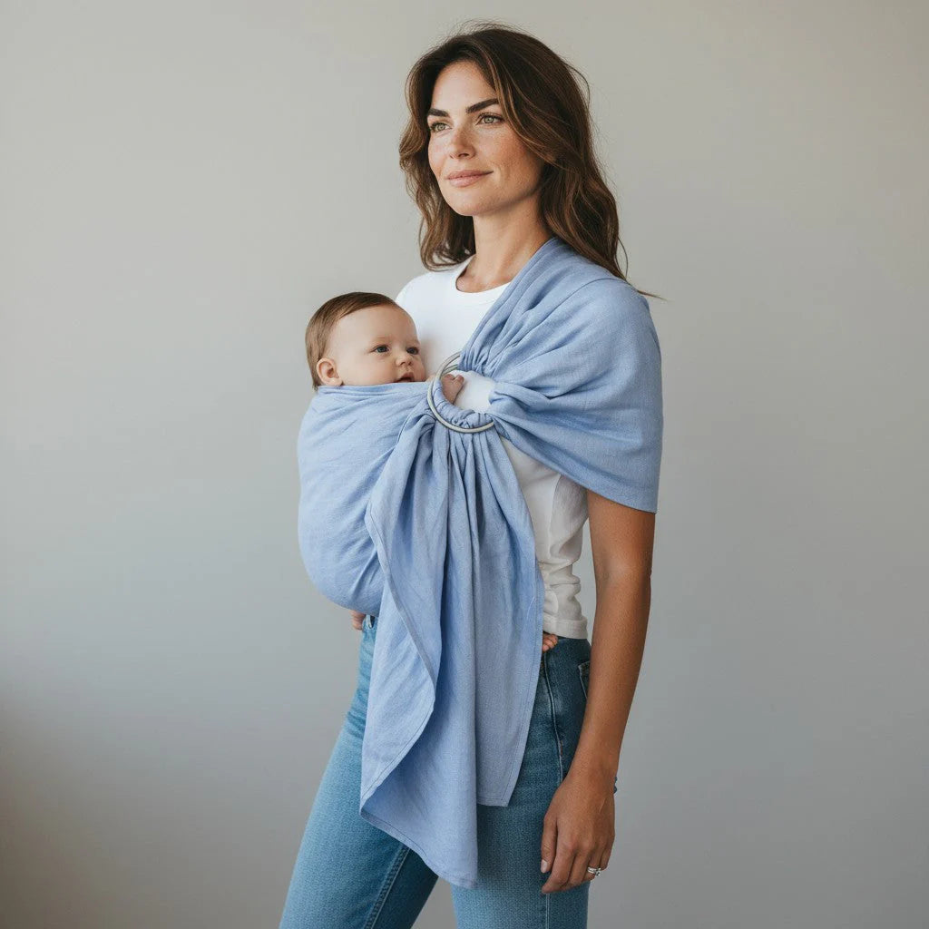 Hänschenklein Leinen-Ringsling - Schnelle Babytrage aus 100 % Leinen