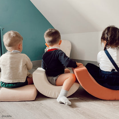 MILO Spielset Regenbogen - Modulares Schaumstoff-Spielzeug & Sitzpouf