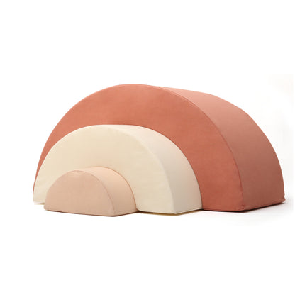MILO Spielset Regenbogen - Modulares Schaumstoff-Spielzeug & Sitzpouf