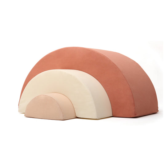 MILO Spielset Regenbogen - Modulares Schaumstoff-Spielzeug & Sitzpouf