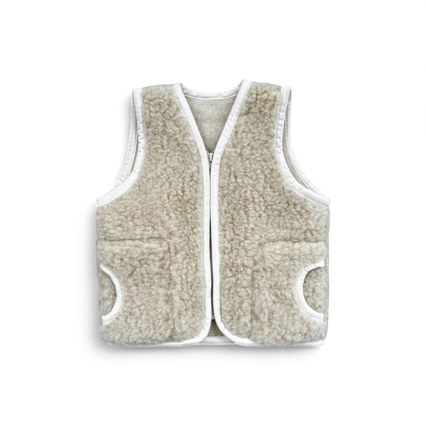 Kinderweste Merinowolle - Warme Merino-Weste mit Woolmark-Zertifikat