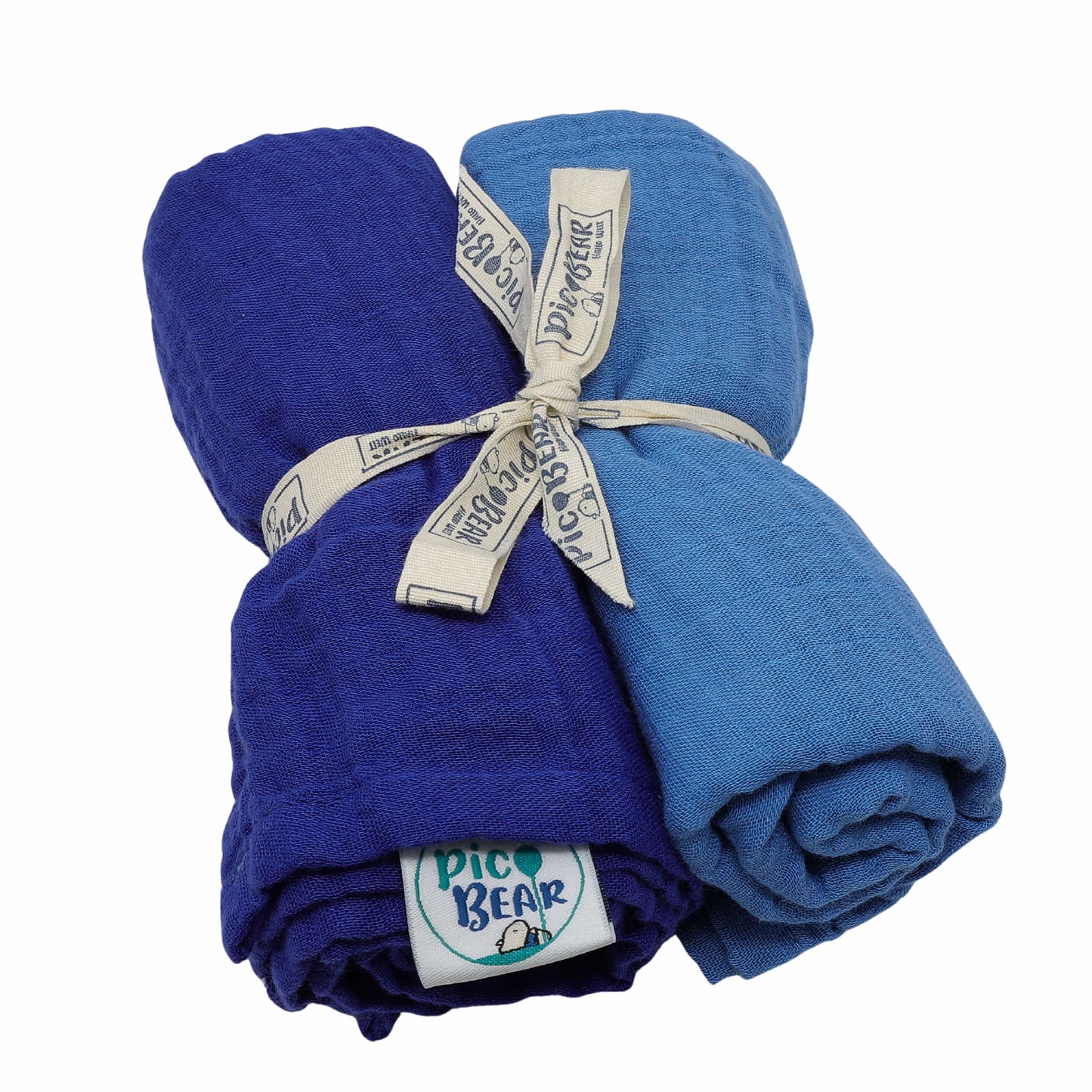 Baby Moltontücher Musselin „Pic Bear“ - 2 Stück