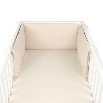 Bettumrandung Musselin - Weicher Nestchen-Schutz für Babybett & Beistellbett