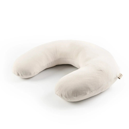 Stillkissen U-Form Musselin - Ergonomisches Schwangerschafts- & Stillkissen mit abnehmbarem Bezug