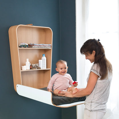 NOGA Wandwickeltisch – Platzsparendes Design-Wunder aus Birkensperrholz