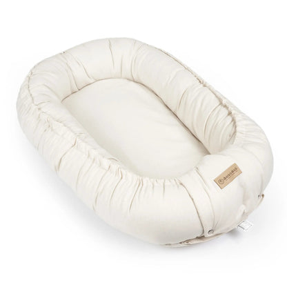 Babynest Bio-Baumwolle - Mitwachsendes Kuschelnest aus reiner Naturbaumwolle