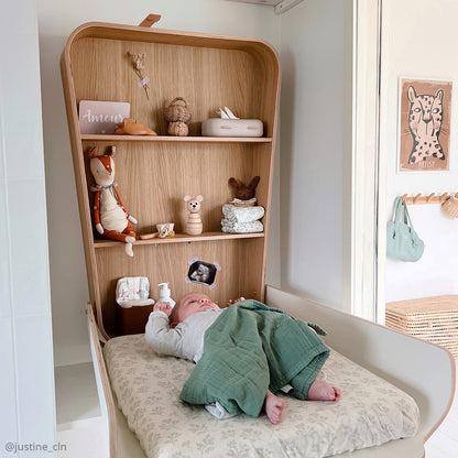 NOGA Wandwickeltisch – Platzsparendes Design-Wunder aus Birkensperrholz