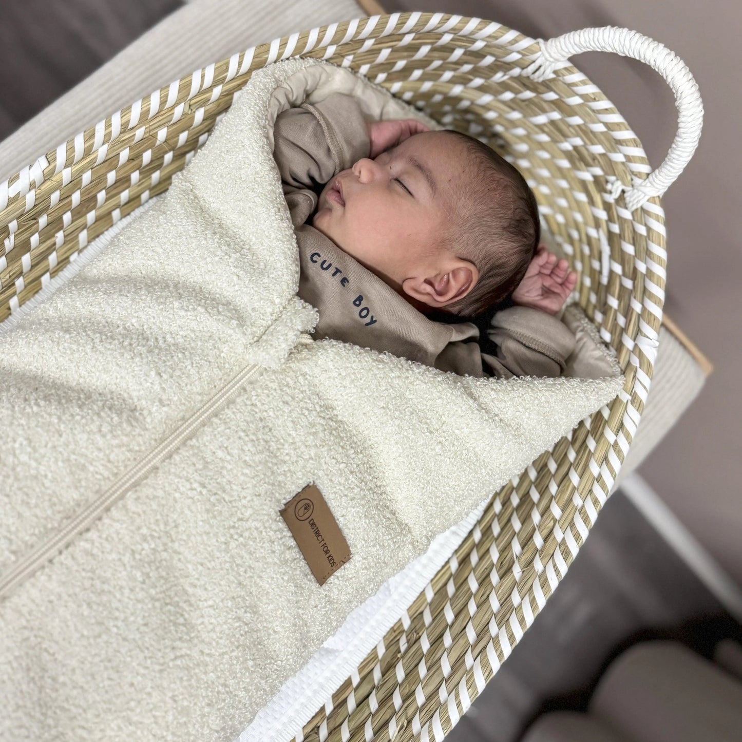 Pucksack Bouclé - 2.5 TOG Ganzjahres-Pucksack aus Bio-Baumwolle & rPET