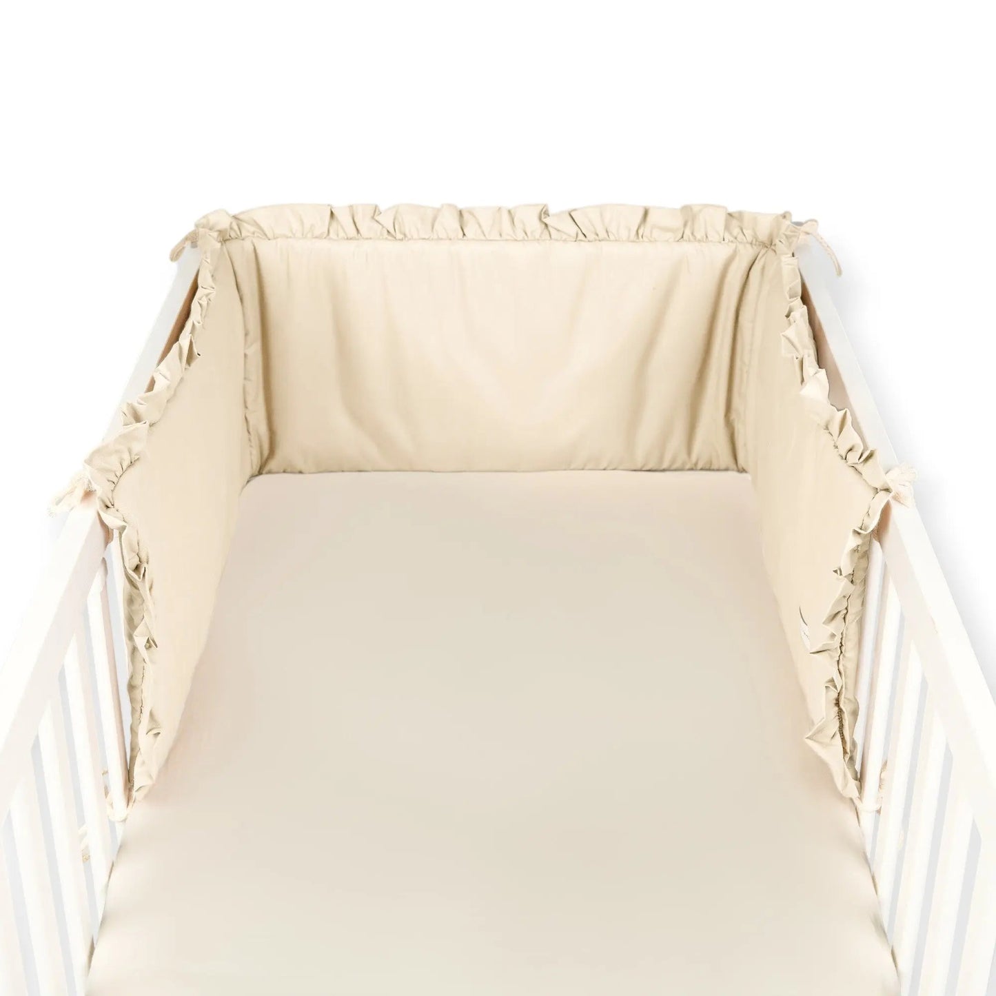 Bettumrandung Rüschen - Handgefertigtes Nestchen für Beistellbett und Babybett