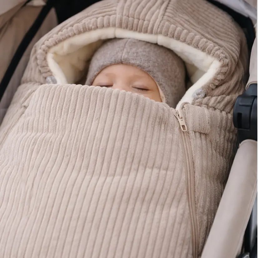 Winterfußsack Cord - Warm gefütterter Kinderwagen-Fußsack (3.5 TOG)