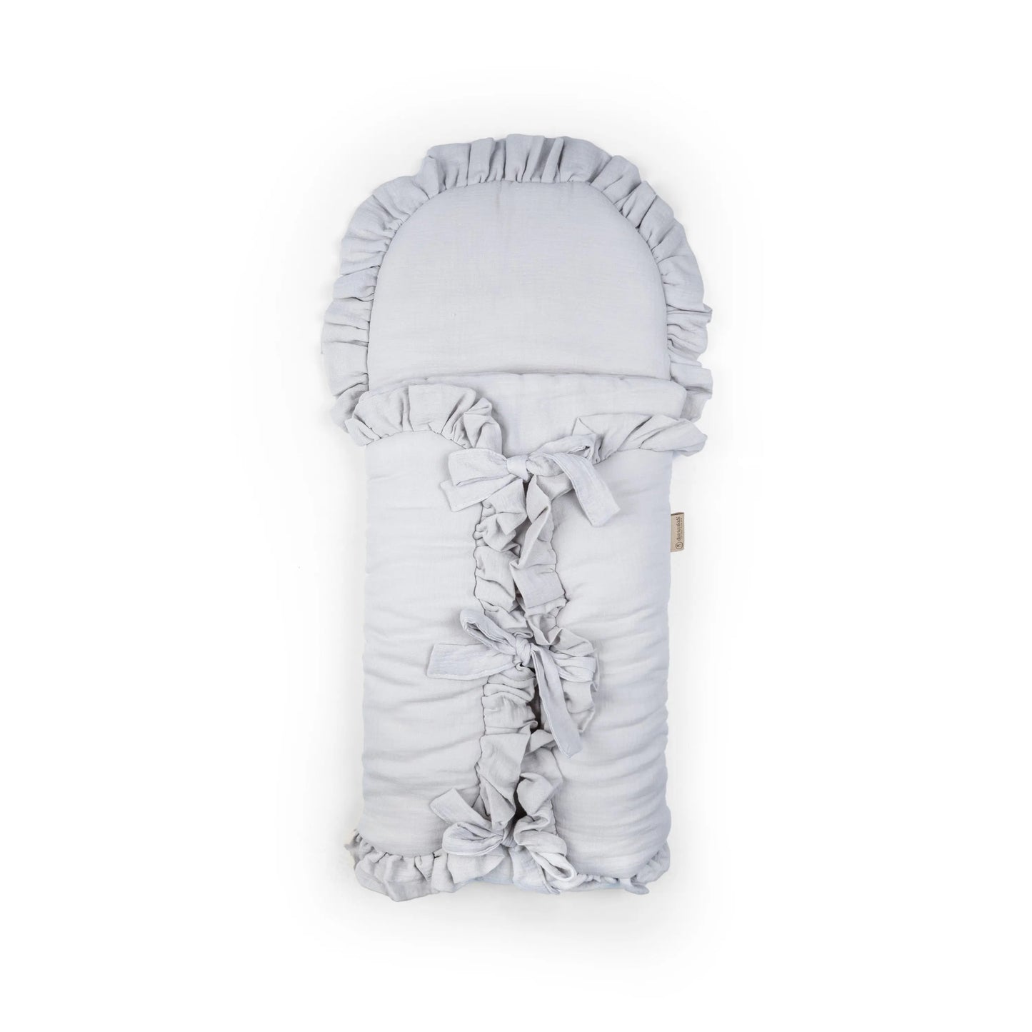 Schlafsack Cuddly Musselin - 2.5 TOG Ganzjahres-Schlafsack mit Puckeffekt und Rüschen