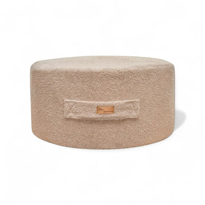 Sitzsack Bouclé mit Stauraum - Teddy-Sitzkissen "Hide & Seat" fürs Kinderzimmer