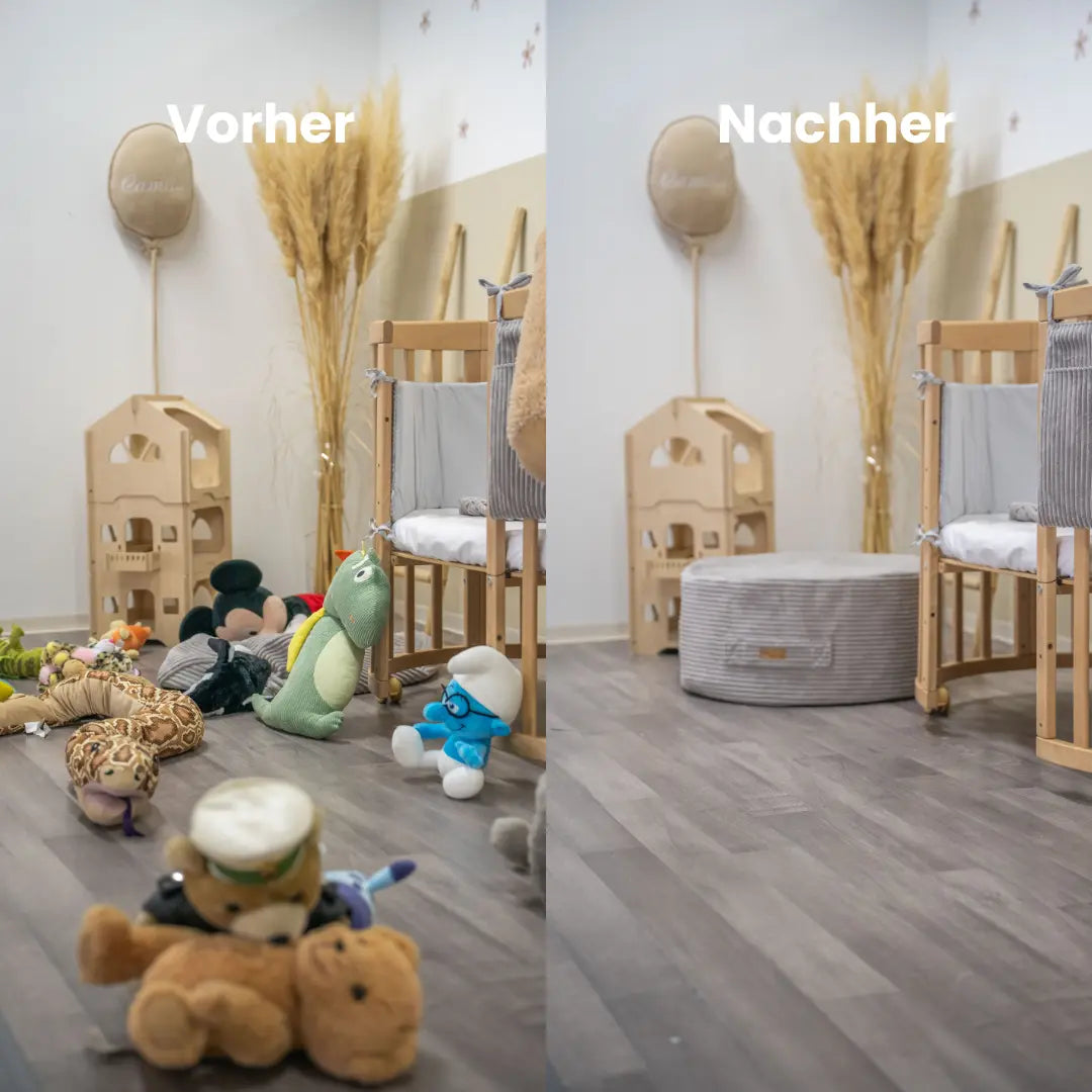 Sitzsack Cord mit Stauraum - Kinderzimmer Sitzkissen "Hide & Seat"