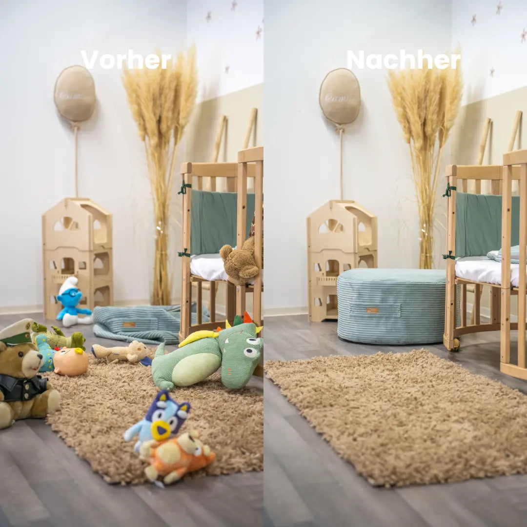 Sitzsack Cord mit Stauraum - Kinderzimmer Sitzkissen "Hide & Seat"