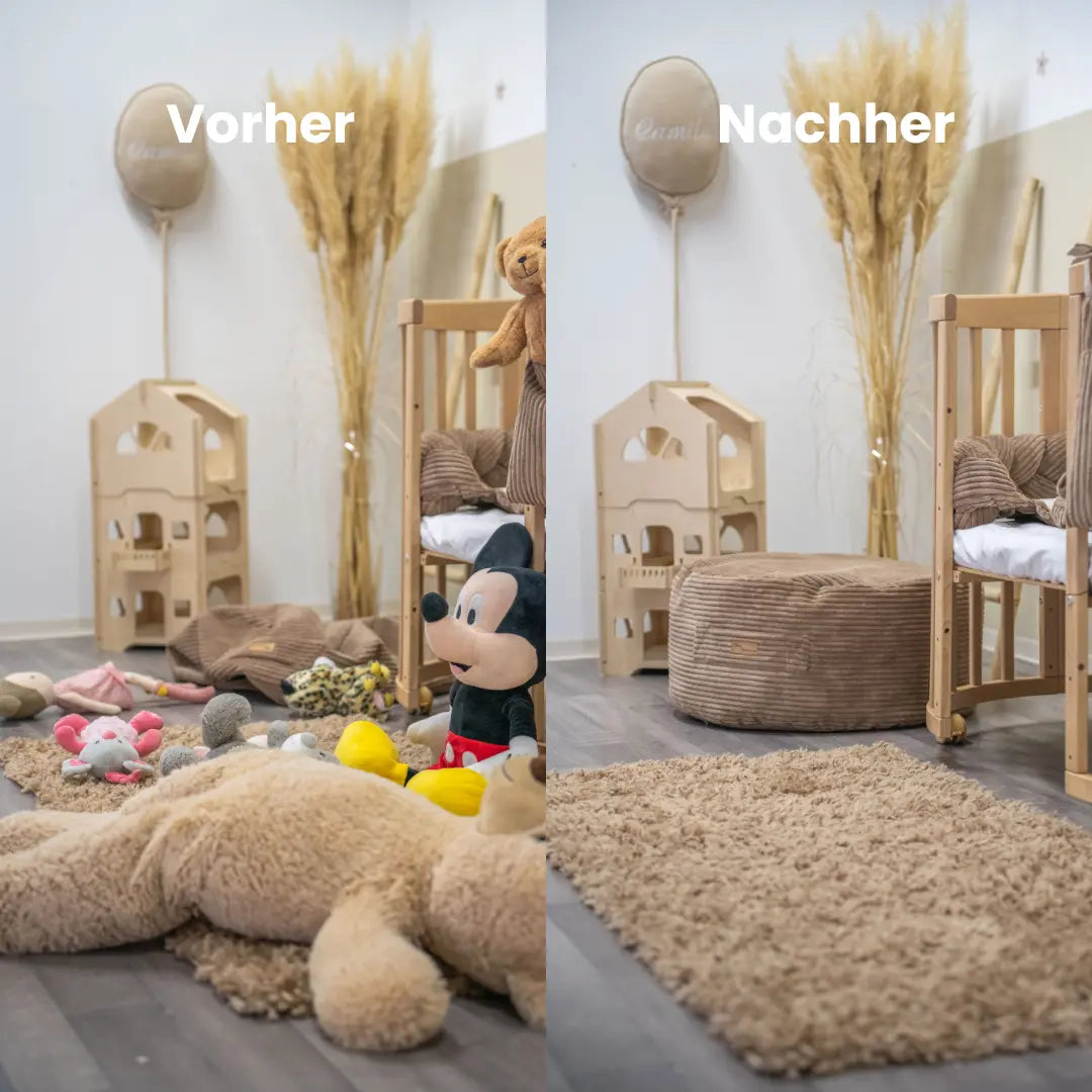 Sitzsack Cord mit Stauraum - Kinderzimmer Sitzkissen "Hide & Seat"