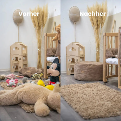 Sitzsack Cord mit Stauraum - Kinderzimmer Sitzkissen "Hide & Seat"