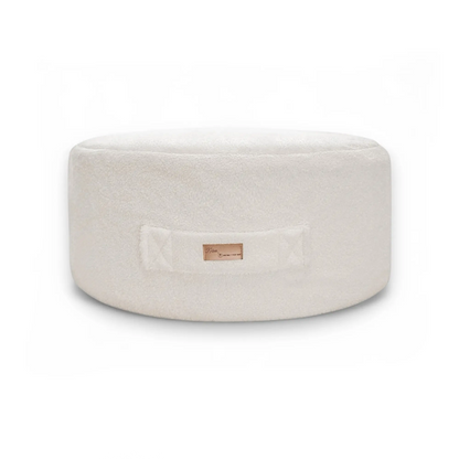 Sitzsack Bouclé mit Stauraum - Teddy-Sitzkissen "Hide & Seat" fürs Kinderzimmer