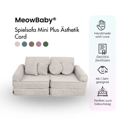MeowBaby Spielsofa Mini-Plus Ästhetik-Cord