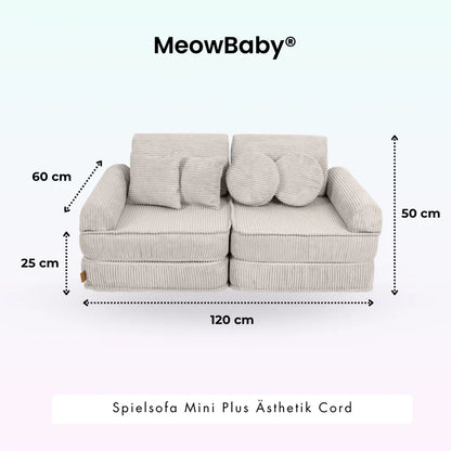 MeowBaby Spielsofa Mini-Plus Ästhetik-Cord