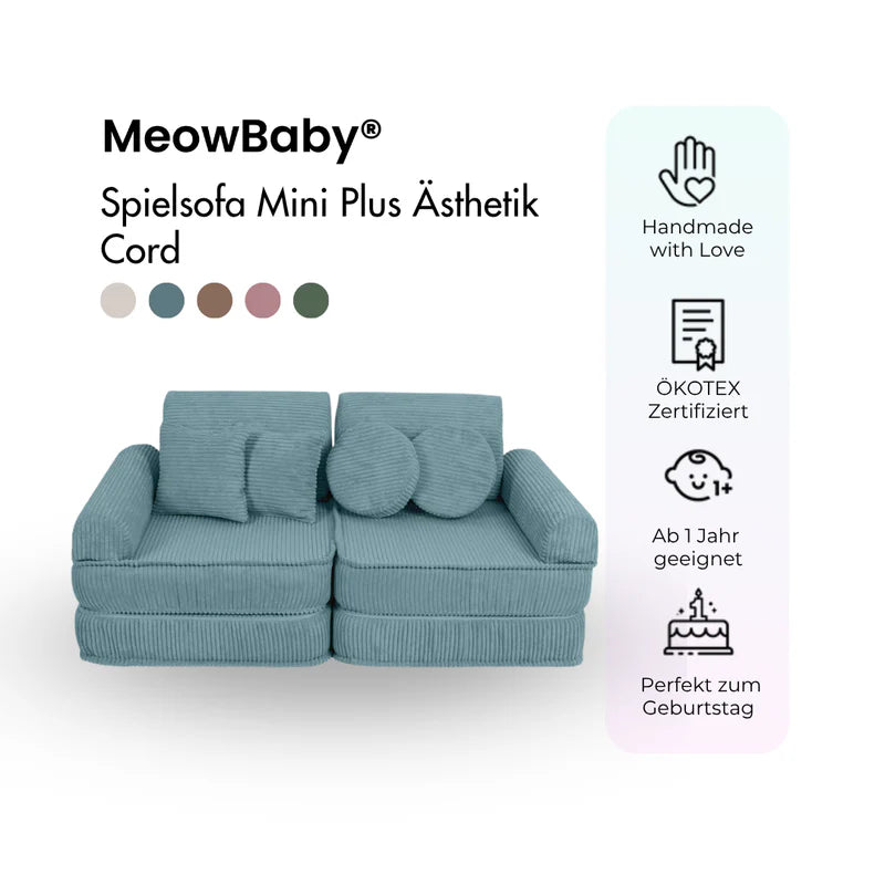 MeowBaby Spielsofa Mini Max Ästhetik Cord